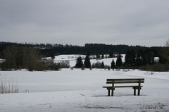 Solitude blanche du lac de Remoray